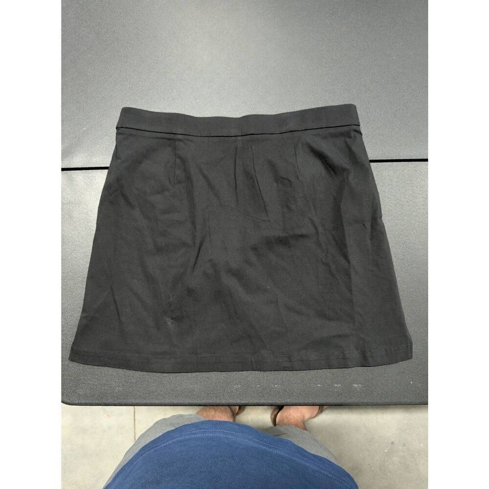 NWT Rafaella Comfort Elastic Waist Split Stretch Slash Pocket Mini Skirt Women's - Picture 2 of 6